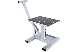 Tusk Adjustable Dirt Bike Motorcycle Lift Stand – Height Adjustable Maintenance Stand for Off-Road and Motocross Service
