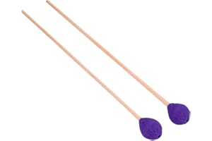 MAYIWO Marimba Mallets, Uspacific 1 Pair Medium Hard Yarn With Beech Handle Medium Hard for Percussion Marimba Playing
