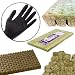 GRODAN A OK Rockwool Stonewool Hydroponic Grow Media Starter Cubes Plugs + THCity Gloves - 2" x 2" - 50 Piece