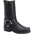 Double-H Barry 11" Harness Boots for Men - Leather, with PermaFresh Cushioned Insole and Slip-Resistant Outsole, Made in USA