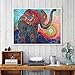Amersin DIY 5D Special Shaped Diamond Painting by Number Kits, Full Drill Rhinestone Embroidery Cross Stitch Pictures for Christmas Home Decor (Elephant 1)
