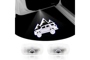 uunonaha 2PCS Car Door Logo Lights Courtesy Projector Laser Welcome Light LED 3D Ghost Shadow Lamp Accessories Compatible for 4Runner 2015-2024(Mountain&car)