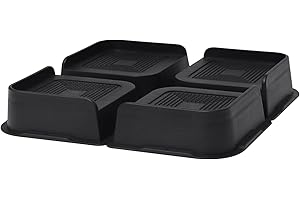 MXMZHXU Bed Risers 2 inch, 3 inch, 4 inch, 6 inch or 8 inch Heavy Duty Furniture Risers, Up to 6000 Lbs L Shaped Design Bed Lifts Blocks for Couch Desk Sofa Table (Black, 1 Inch 4 Pack)