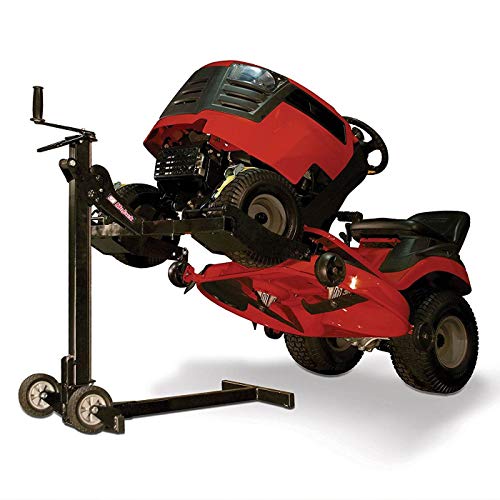 MoJack EZ - Residential Riding Lawn Mower Lift, 300lb Lifting Capacity, Fits Most Residential & Zero Turn Riding Lawn Mowers, Folds Flat for Easy Storage, Industry Leading Two-Year Warranty