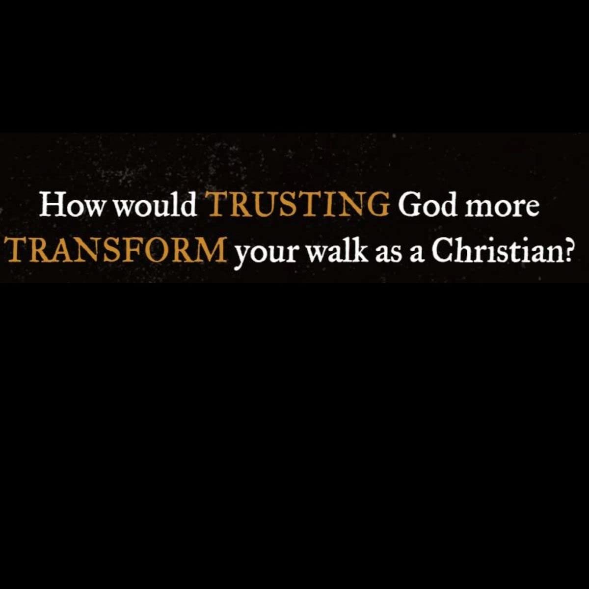 Holier Than Thou: How God’s Holiness Helps Us Trust Him Aug 17, 2021