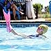 Zole Mermaid Swim Fin Adjustable Diving Monofin Swimming Foot Flipper Mono Swim Training For Kids Childrens (green with purple)