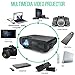 Portable Multimedia Projector 1500 Lumens Mini LED Video Projector Support 1080P HD Phone ipad Laptop TV Computer HDMI VGA USB AV TF for Home Cinema Theatre Game Outdoor Movie Party (Black)