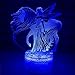 ekeytop 3D Unicorn Night Light for Kids Bedroom,16 Colors Unicorn 3D Illusion Night Light lamp with Remote Unicorn Toys Light as Birthday Gifts for 1 2 3 4 5 6 7 8 Year Old Girls