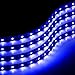 Zone Tech 30cm Flexible Waterproof Blue Light Strips 4-Pack LED Car Flexible Waterproof Blue Light Strips