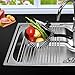 Roll-up Over the Sink Dish Drying Rack Multi-purpose Stainless steel Kitchen Drainer