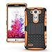 ElBolt LG G3 Vigor / G3 Mini / G3 Beat/ G3s D725 D722 Case - 3 in 1 Bundle Armor Grenade Stand Hard Gel Case - Orange with Free Ultra-Sensitive Stylus Pen and Premium Screen Protector by ElBolt TM