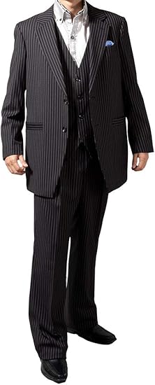 Amazon Co Jp United Gold スーツ メンズ スリーピーススーツ ドレススーツ ラグジュアリスーツ ベスト付き パーティー スーツ 6 7 8 9 10 服 ファッション小物