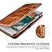 iPhone 8 Case iPhone 7 Leather Case, Icarercase Oil Wax Genuine Leather Detachable 2 in 1 Case, Wallet Folio Flip and Back Cover Design with Magnetic Strap for iPhone 7/8 4.7 inch (Brown)