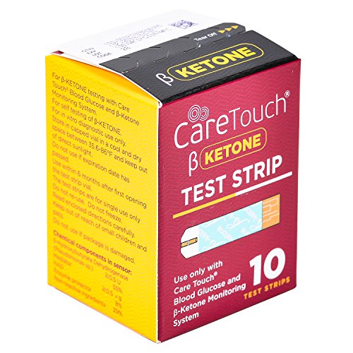 Care Touch Ketone Testing Kit Ketone Meter w Strip Ejection, 10