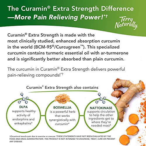 Terry Naturally Curamin Extra Strength (2 Pack) 120 Vegan Tablets