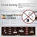 Child Magnetic Safety Locks for Cabinets & Drawers {8 Locks 2 Keys} Invisible No Drilling + The Most Useful Baby Proofing Bonuses; 4 Stove Knob Covers + 6 Outlet Covers