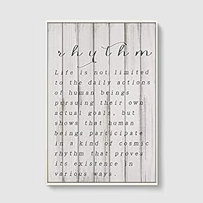 Framed Canvas Home Artwork Decoration Vintage Wood Canvas Wall Art for Living Room, Bedroom - 16x24 inches