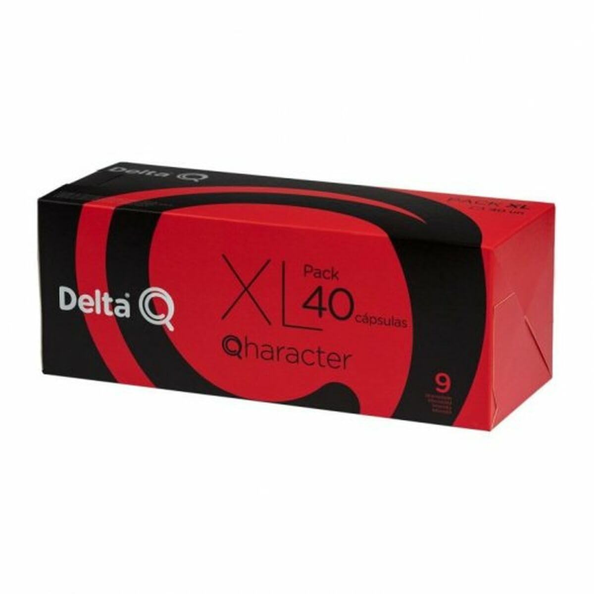 CAJA DE 40 CÃPSULAS DE CAFÃ‰ DELTA QHARACTER - INTENSIDAD 9 - COMPATIBLES CON CAFETERAS DELTA