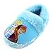 Disney Girl's Anna and Elsa Aline Slippers (5-6 M US Toddler, Blue)