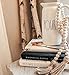 Wofair 49 Inch Wooden Bead Garland for Farmhouse Decoration with Tassels Rustic Country Decor Prayer Beads Hanging Decor