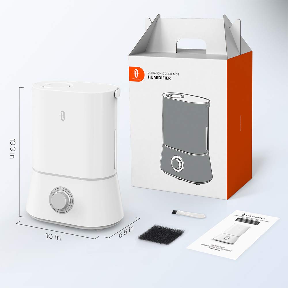TaoTronics 26dB Quiet Humidifiers for Bedroom, 4L Ultrasonic Cool Mist