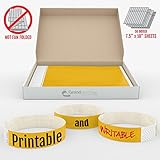 Grandstand 3/4-Inch Tyvek Event Wristbands for easy VIP identification, Neon Orange, 500 Count
