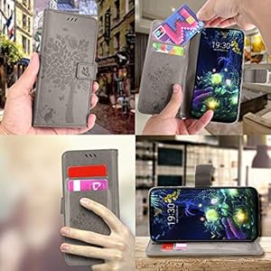 CMID Cover Huawei P Smart Plus 2019, Cover Honor 20 Lite, PU Cuoio Portafoglio Custodia Libro Antiurto in Piedi… - immagine 7
