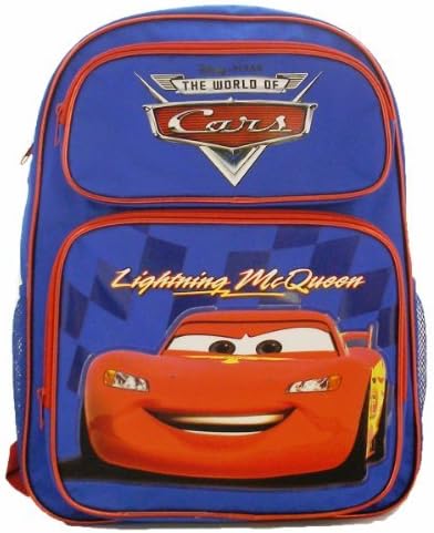 Disney Cars 16" Large School Backpack Blue Lighting McQueen @Licensed Product@