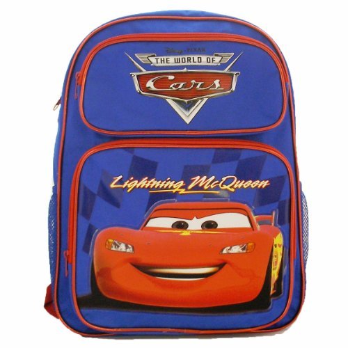 Disney Cars 16" Large School Backpack Blue Lighting McQueen @Licensed Product@
