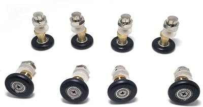 Linwnil 8 Pcs Shower Door Rollers 27mm Wheels for 4-8mm Glass Bathroom Parts