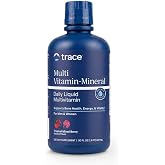 Trace Minerals Liquid Multivitamin with 72+ Minerals, Berry, 32 oz | 600 mg calcium, 100+ nutrients per serving, Supports energy and bones, Daily vitamins for adults