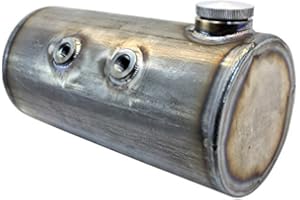 TC BROS. TC Bros 5 inch Round Chopper Oil Tank Flat Ends Universal Fit