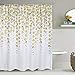 Sunm Boutique Yellow Flowers Bathroom Shower Curtain Set Hooks Included Waterproof Durable Polyester Fabric Shower Curtains Bathroom Accessories