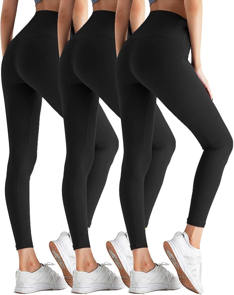ZOOSIXX High Waisted Leggings for Women - Tummy Control Soft Opaque Slim Pants at  Women’s Clothing store