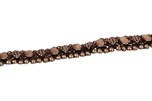 Touchstone"Tribal Bohemian Chic Indian Bollywood Finely Crafted Afghani Inspired Designer Jewelry Bracelet in Silver or Gold Tone for Women.