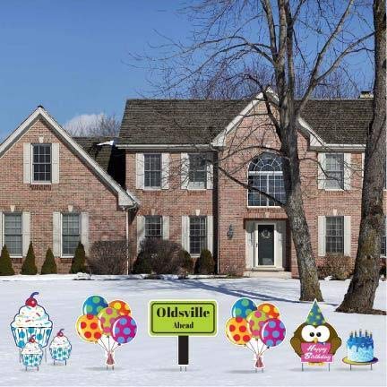 VictoryStore Yard Sign Outdoor Lawn Decorations: Birthday Yard Cards,