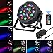 Battery Par Can Light - 18W 18LEDs RGB DJ Par Light Rechargeable Stage LED Par Sound Activated Auto Play by Remote DMX Control Uplighting for Events Music Dance Live Show Wedding Party Church