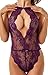 Teddy One Piece Lingerie for Women(M,Purple)