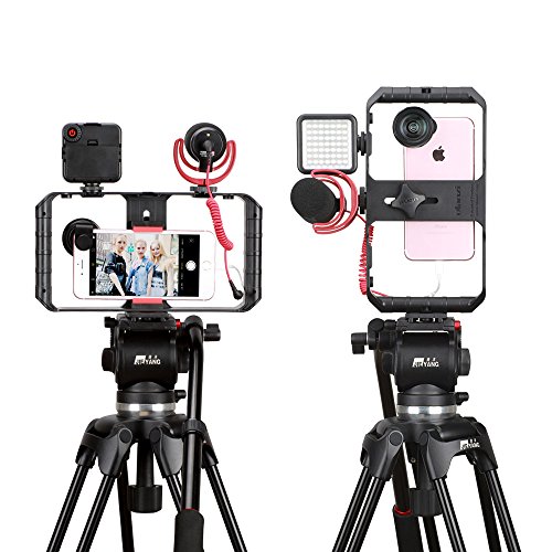 Ulanzi U Rig Pro Phone Video Stabilizer - Filmmaking Case Smartphone Video Rig Grip Tripod Mount for Videomaker Film-Maker Video-grapher Compatible for iPhone Xs XS Max XR iPhone X 8 Plus Samsung