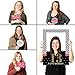 Big Dot of Happiness Chic 13th Birthday - Pink, Black and Gold - Birthday Party Selfie Photo Booth Picture Frame & Props - Printed on Sturdy Material