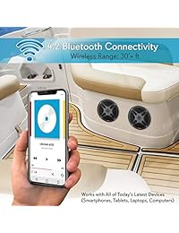 Pyle al aire última intervensión Surround Rugged estantería Home altavoz juego de 2 negro (plmrbt65b)