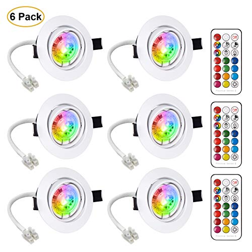 6x Foco Empotrable LED GU10 Luz de Techo 3W Incluye Bombilla GU10