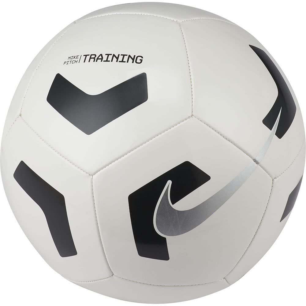 NIKE CU8034-100 NK PTCH TRAIN - SP21 Recreational soccer ball unisex-adult white/black/(silver) 5