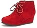 DREAM PAIRS Toddler/Little Kid/Big Kid Girl's Low Wedge Heel Booties Shoes