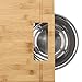 Large Bamboo Cutting Board with Stainless Steel Bowls and Juice Groove | Great tool for prepping vegetables, meat, and chicken | Thick Wood | 17.5 x 13 x 2.5 Inches | A Perfect Gift!
