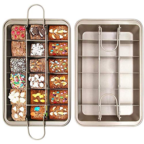 Brownie Pan with Dividers, NonStick Backing Pan, Brownie Pan, Lasagna