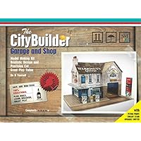 The CityBuilder Garage & Shop Cardboard Model Making Kit - O Scale Model Railroad Building