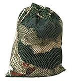 Marathon Housewares HW200016 Heavy Duty Knitted Laundry / Equipment Bag with Rounded Corners and Name Tag in Green