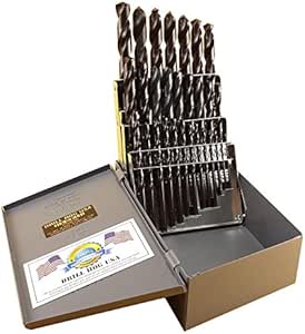 Drill Hog 29-teiliges Bohrer-Set, Niob, 1/16 Zoll / 1,27 Cm