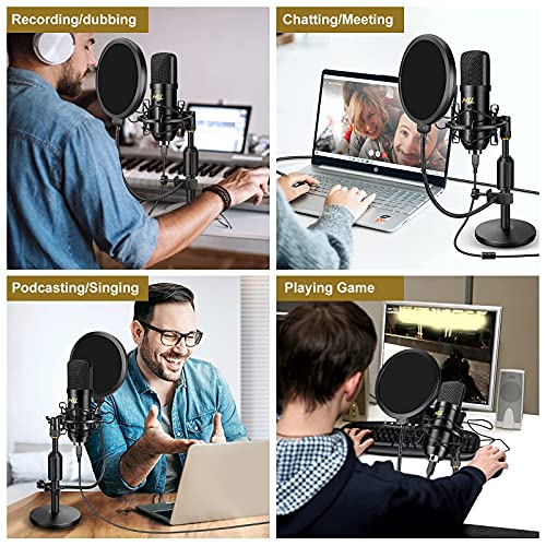 USB Microphone Studio Recording Mic Kit,192KHz/24bits NLL Condenser